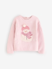 Pink Snowman Christmas Jumper (2-8yrs) - Image 4 of 7