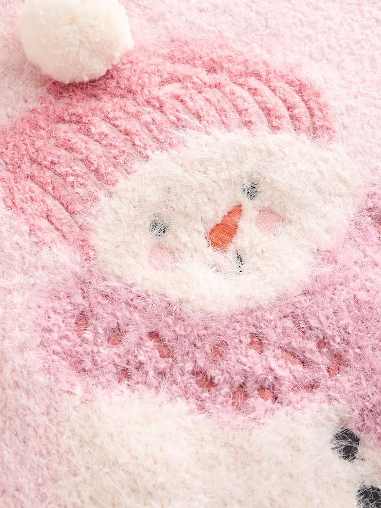 Pink Snowman Christmas Jumper (2-8yrs) - Image 7 of 7