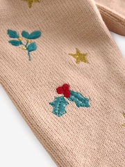 Ecru Marl Christmas Character Jumper Dress (3mths-7yrs) - Image 7 of 8
