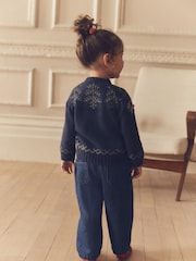 Navy Robin Christmas Jumper (3mths-7yrs) - Image 2 of 8