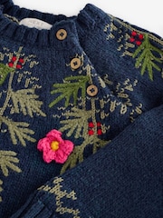 Navy Robin Christmas Jumper (3mths-7yrs) - Image 7 of 8