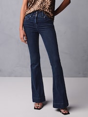 Inky Blue Flared Lift Slim And Shape Bootcut Jeans - Image 3 of 8