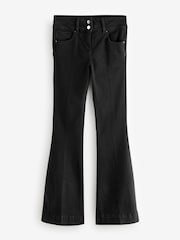 Black Flared Lift Slim And Shape Bootcut Jeans - Image 6 of 8