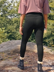 Black Elements Fleece Lined Leggings - Image 3 of 8
