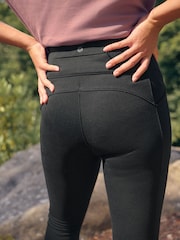 Black Elements Fleece Lined Leggings - Image 4 of 8