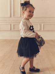 Ecru - Schleifen-Pullover und Rock im Set (3 Monate bis 7 Jahre) - Bild 5 von 11