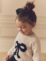 Ecru - Schleifen-Pullover und Rock im Set (3 Monate bis 7 Jahre) - Bild 7 von 11