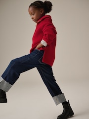 Red Zip Neck Jumper (3-16yrs) - Image 4 of 9