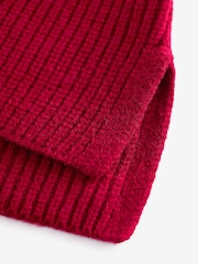 Red Zip Neck Jumper (3-16yrs) - Image 9 of 9