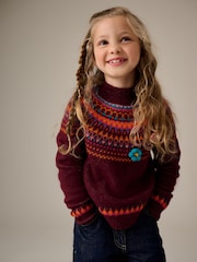 Plum Purple Fairilse Jumper (3-16yrs) - Image 1 of 4