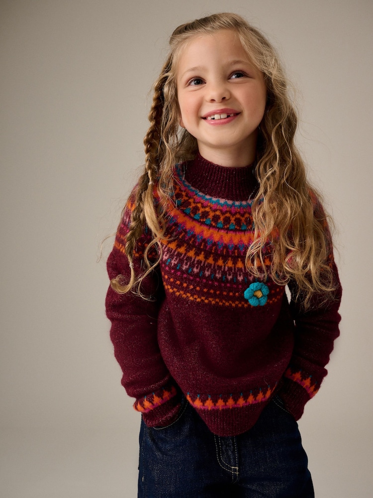Plum Purple Fairilse Jumper (3-16yrs) - Image 1 of 4