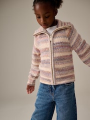 Pink - Zip Through Cardigan (3-16yrs) - Bild 1 von 9