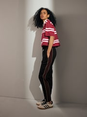 أسود - Tapered Track Pant Trousers - صورة 1 من 8