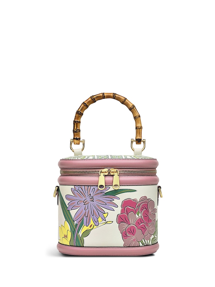 Radley London Medium The Rhs Collection Zip Around Cross-Body White Bag - Image 2 of 5