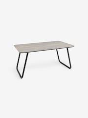 MADE.COM Grey Dwyer Ceramic Marble 6 Seater Fixed Dining Table - Image 5 of 6