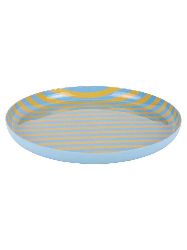 Present Time Citrine Yellow Soft Blue Animado Medium Citrine Plate - Image 2 of 3 Present Time Citrine Yellow Soft Blue Animado Medium Citrine Plate - Image 2 of 3