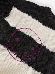Black/White Cable Boxy Jumper (3-16yrs) - Image 8 of 8