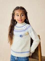 White Fairilse Jumper (3-16yrs) - Image 1 of 3