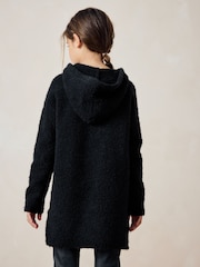 Black Hooded Jumper Dress (3-16yrs) - Image 3 of 8