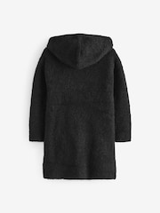 Black Hooded Jumper Dress (3-16yrs) - Image 6 of 8