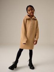 Ecru Cream Zip Jumper Dress (3-16yrs) - Image 1 of 8