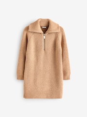 Ecru Cream Zip Jumper Dress (3-16yrs) - Image 5 of 8