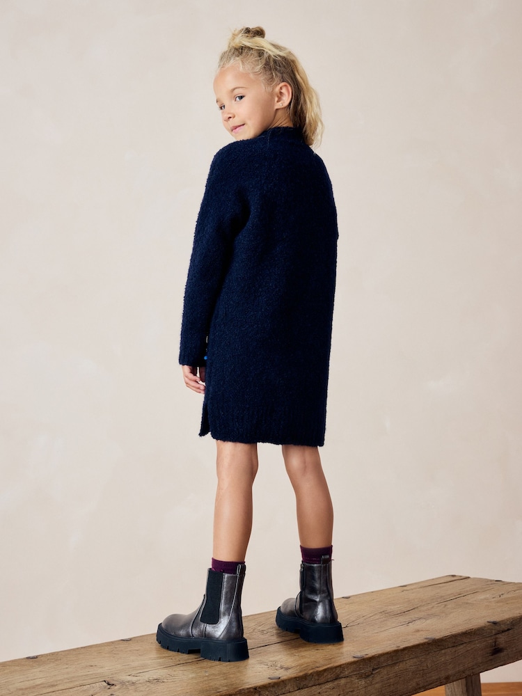 Navy Sequin Jumper Dress (3-16yrs) - Image 2 of 7