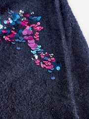 Navy Sequin Jumper Dress (3-16yrs) - Image 7 of 7