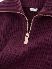 Burgundy Zip Jumper Dress (3-16yrs) - Image 6 of 7