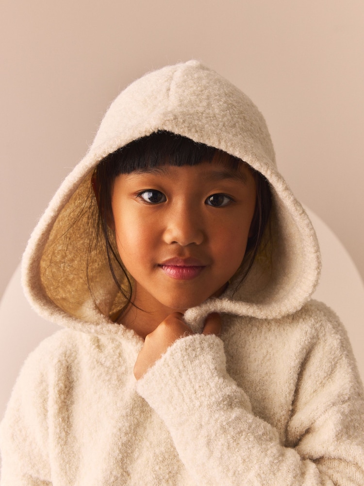 Kopen Ecru Trui-jurk met capuchon (3-16jr) van Next Nederland