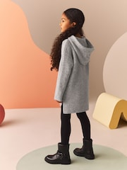 Grey Hooded Jumper Dress (3-16yrs) - Image 3 of 7