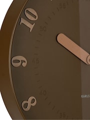 Karlsson Mocha Brown Amena Luxury Wall Clock - Image 4 of 4