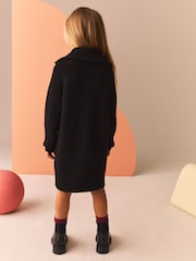 Black Zip Jumper Dress (3-16yrs) - Image 4 of 9