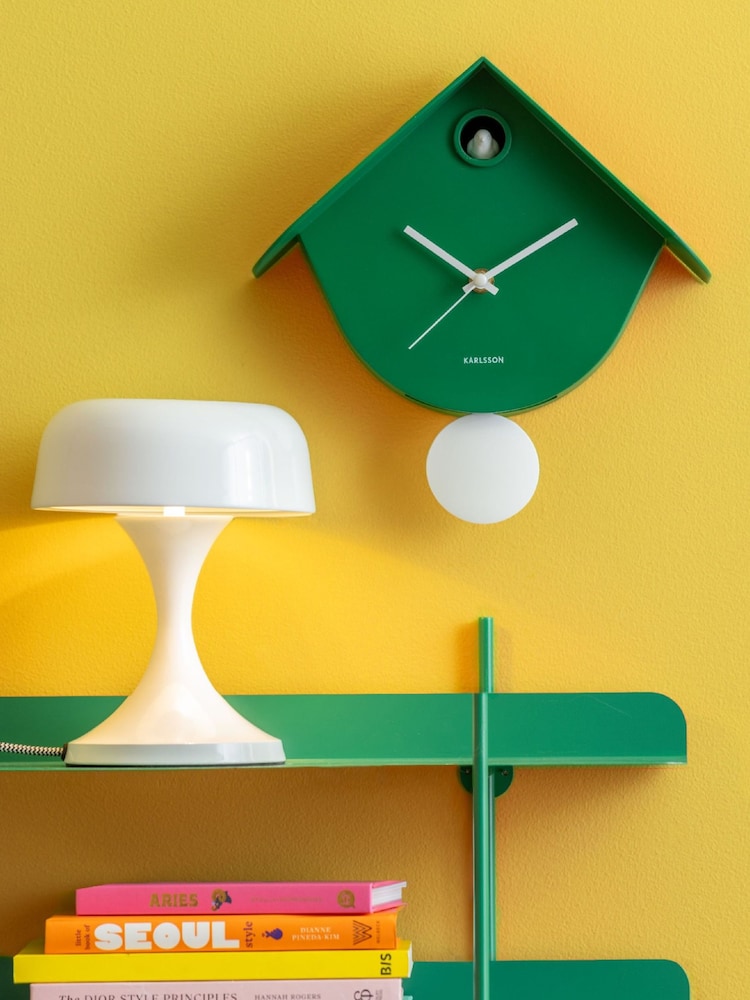 Karlsson Retro Green Cool Retro Cuckoo Wall Clock - Image 1 of 5