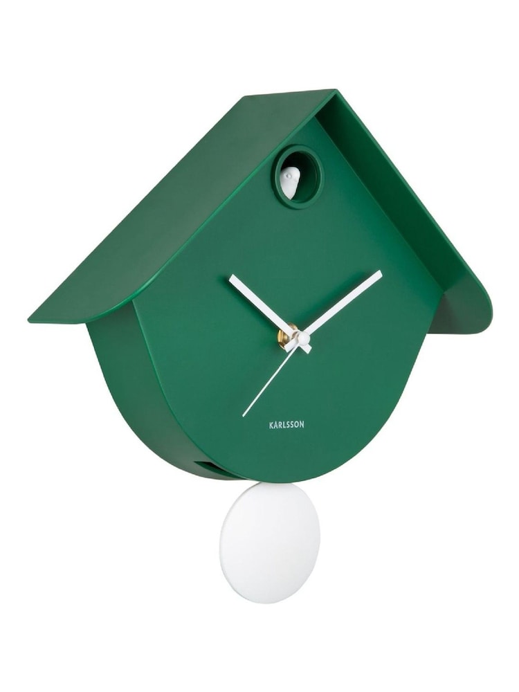 Karlsson Retro Green Cool Retro Cuckoo Wall Clock - Image 2 of 5