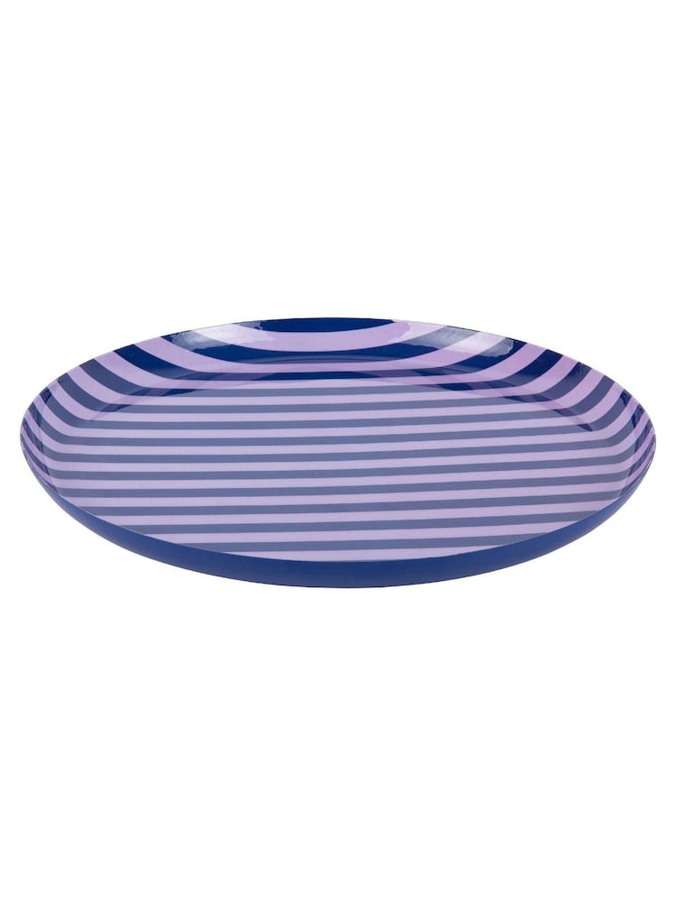 Present Time Cobalt Blue Soft Purple Animado Large Plate - Image 2 of 3