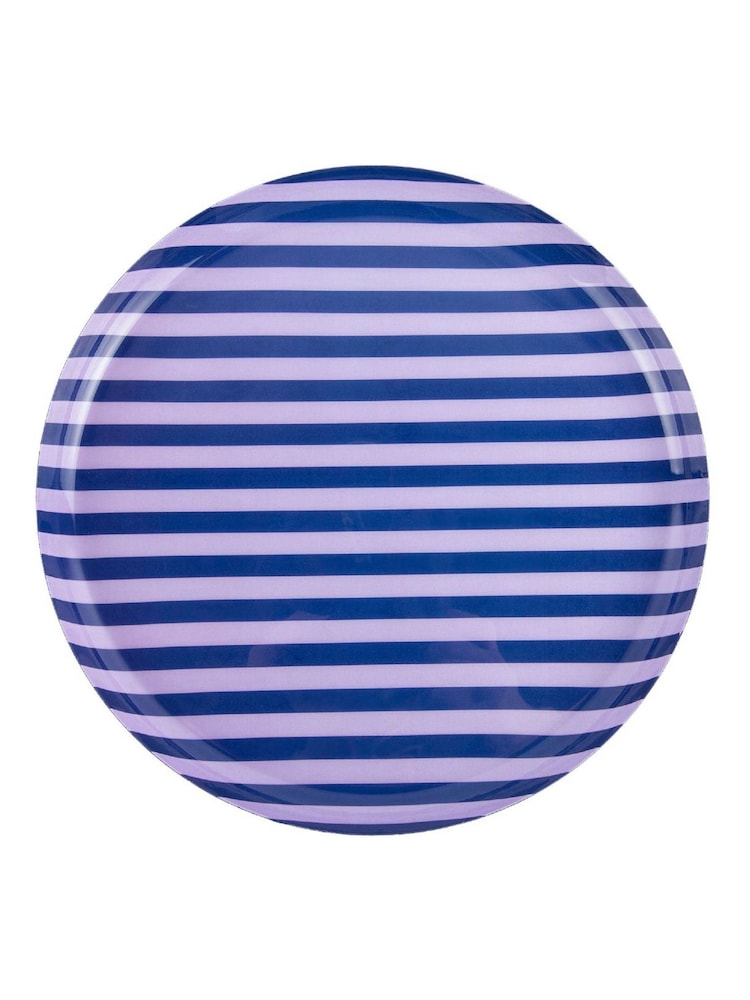 Present Time Cobalt Blue Soft Purple Animado Large Plate - Image 3 of 3