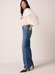 أزرق مرصع - 100% Cotton Jeans - صورة 1 من 10