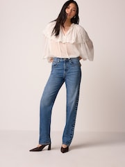 أزرق مرصع - 100% Cotton Jeans - صورة 2 من 10