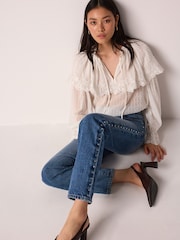 أزرق مرصع - 100% Cotton Jeans - صورة 3 من 10
