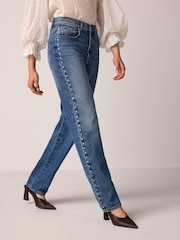 أزرق مرصع - 100% Cotton Jeans - صورة 4 من 10