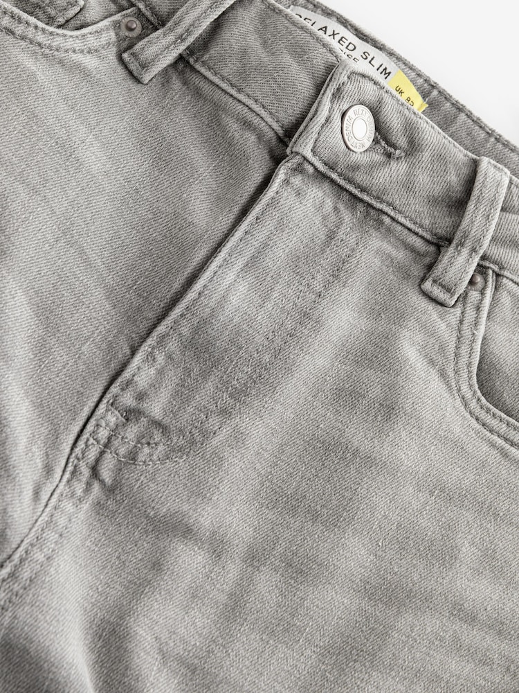 Gris - Jean slim coupe droite - Image 7 of 8