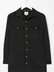 FatFace Jenny Cord Black Shirt - Image 4 of 4