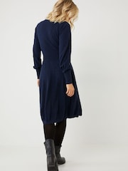 FatFace Blue Sarah Skater Dress - Image 2 of 4