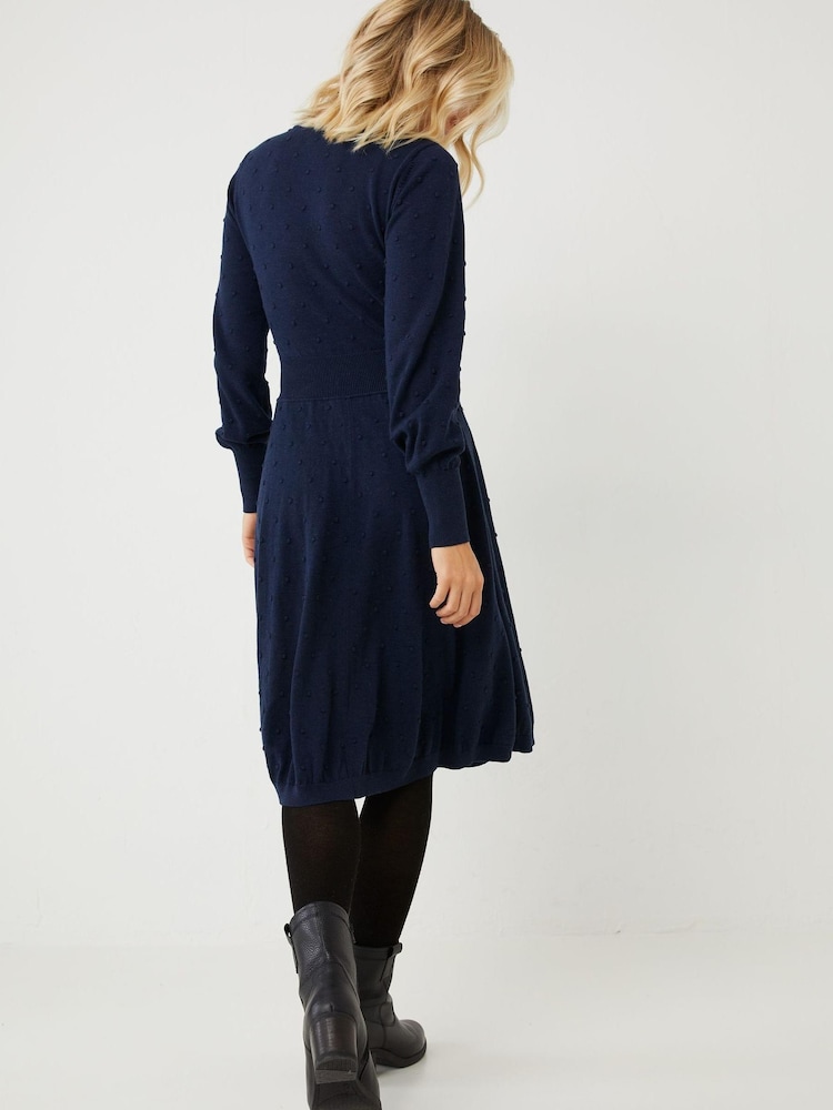 FatFace Blue Sarah Skater Dress - Image 2 of 4