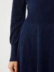FatFace Blue Sarah Skater Dress - Image 3 of 4