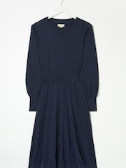 FatFace Blue Sarah Skater Dress - Image 4 of 4