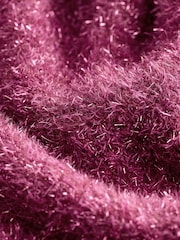 Berry Pink Sparkle Jumper Dress (3-16yrs) - Image 7 of 7