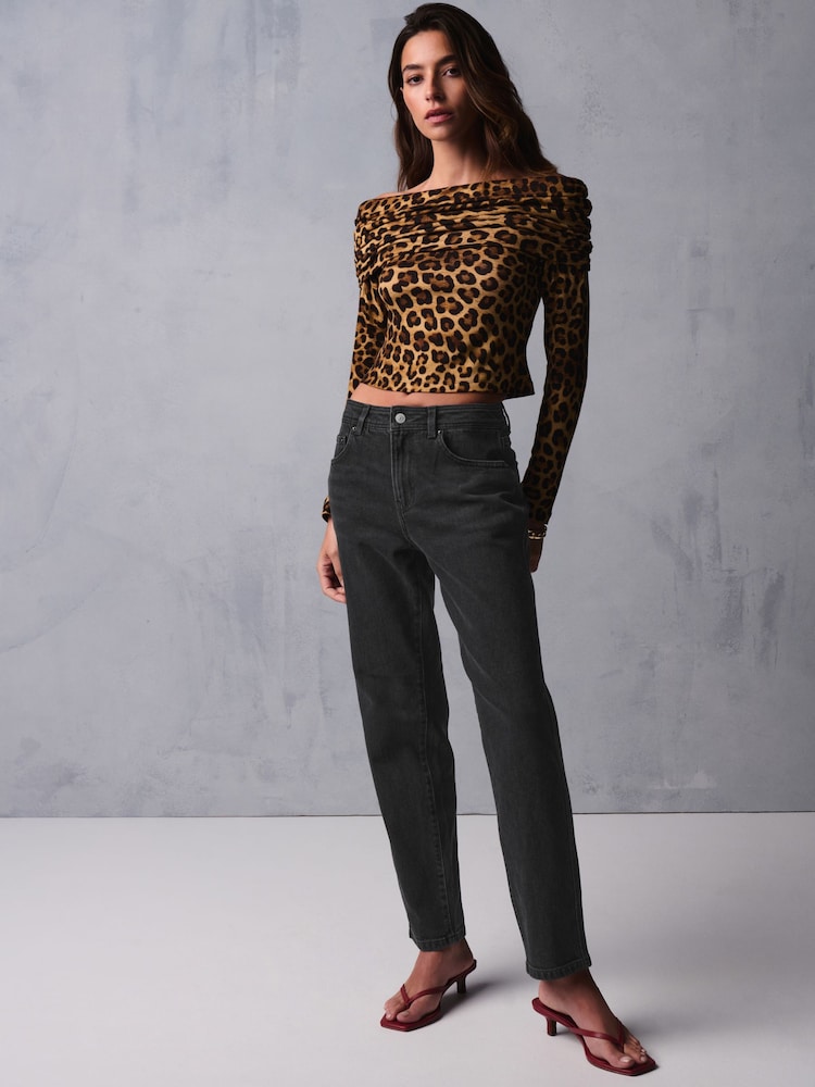 Washed Black Mom Comfort Stretch Jeans - Image 1 of 7