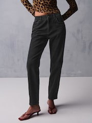 Washed Black Mom Comfort Stretch Jeans - Image 3 of 7